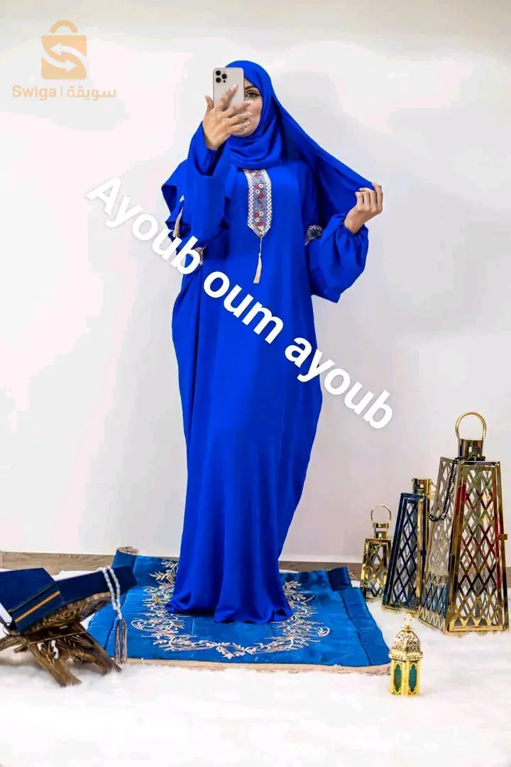 طقم الصلاة قطعتين قماش كريب ستوندار يلبس ليطاي لكبار مع هدية منا لكم و توصيل متوفر مرحبا بكم
