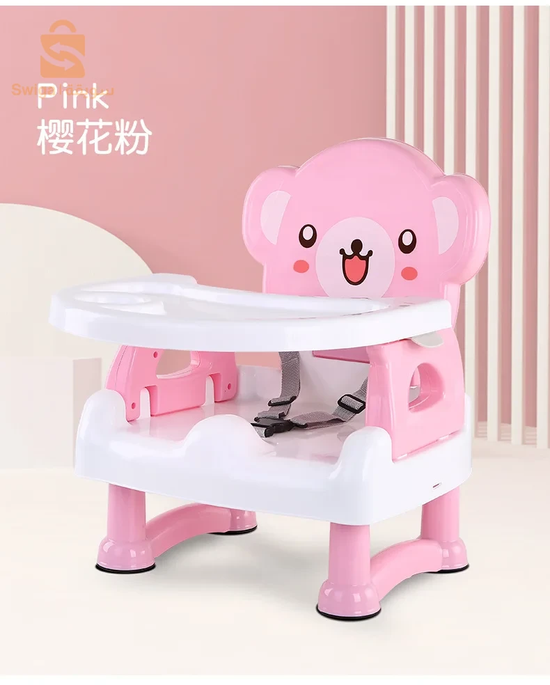 Chaise de Salle à Manger Multifonctionnelle Portable et Pliable pour Enfant, Tabouret BB, Réglable, pour Bébé