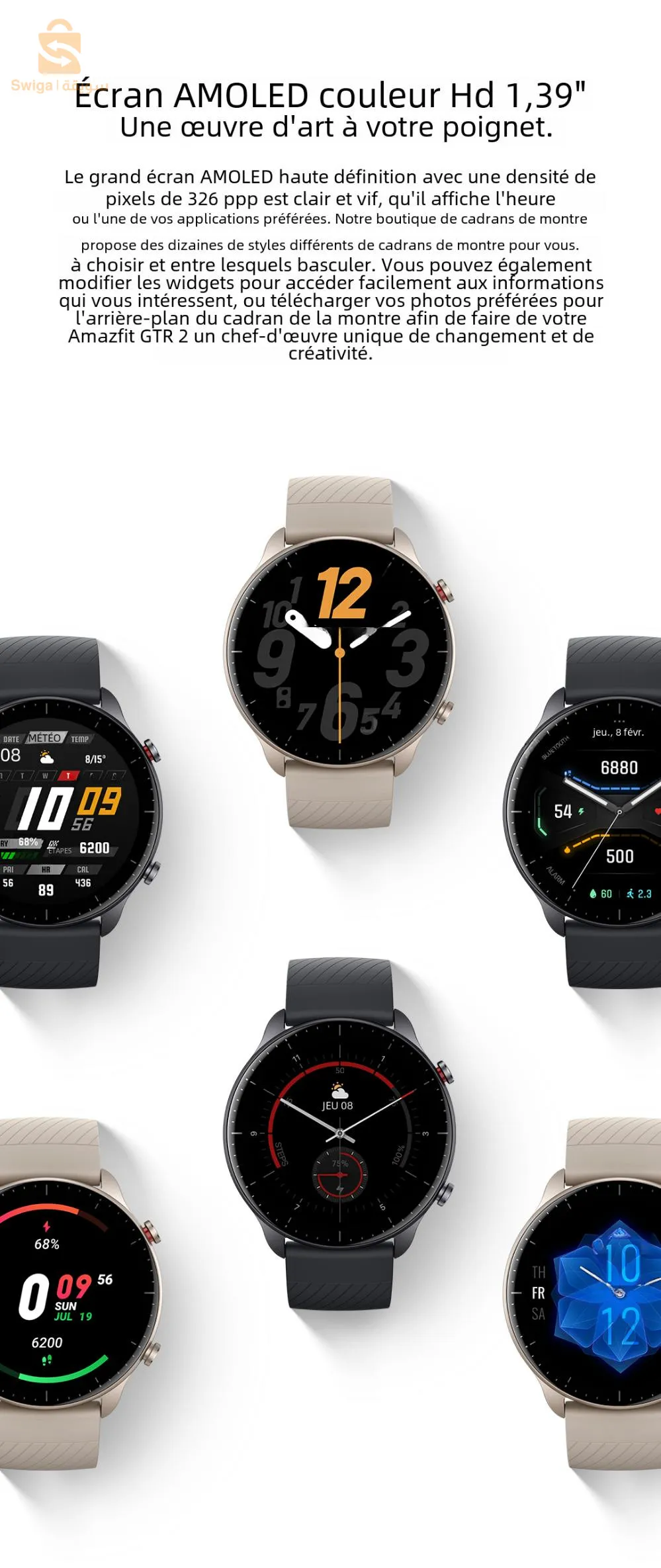 SmartWatch Amazift Gtr 2 New Version
