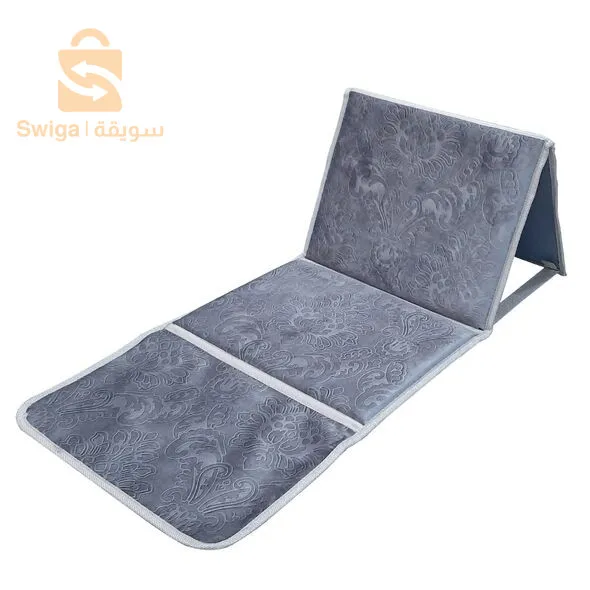 سجادة صلاة الفاخرة قابلة للطي 2في1 مع حقيبة لحمل سهل بمسند ظهر مريح Tapis De Prière Avec Dossier Pliable 106x48