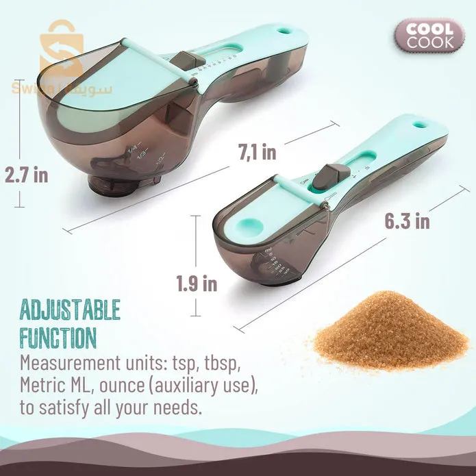 Cuillère à mesurer en plastique avec échelle - ملعقة قياس بلاستيكية للمطبخ$👍