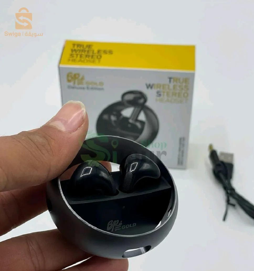 Airpods BP gold noir