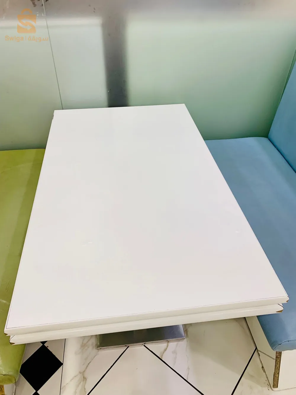 -Table de 1 m avec 2 box de 4 place ✅-3 couleur . Vert 🟢 . Bleu 🔵 . Rose . 🎟️ 59 pièces. 5️⃣9️⃣