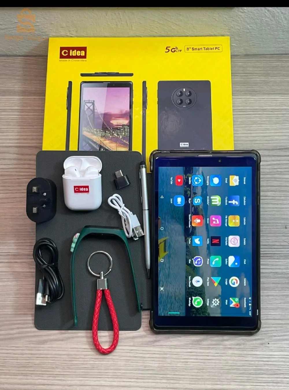Tablette Android C idea CM815 PRO✅🔥Tablette Android C idea CM815 PRO,Tablettes 8 pouces avec Sim,256Go de stockage,8 Go de RAM,ANDROID 128000 mAHWiFi,LTE+ POCHETTE OFFERT+ ECOUTEUR BLUETOOTH OFFERT + MONTRE DIGITALE OFFERTET D'AUTRES CADEAUX