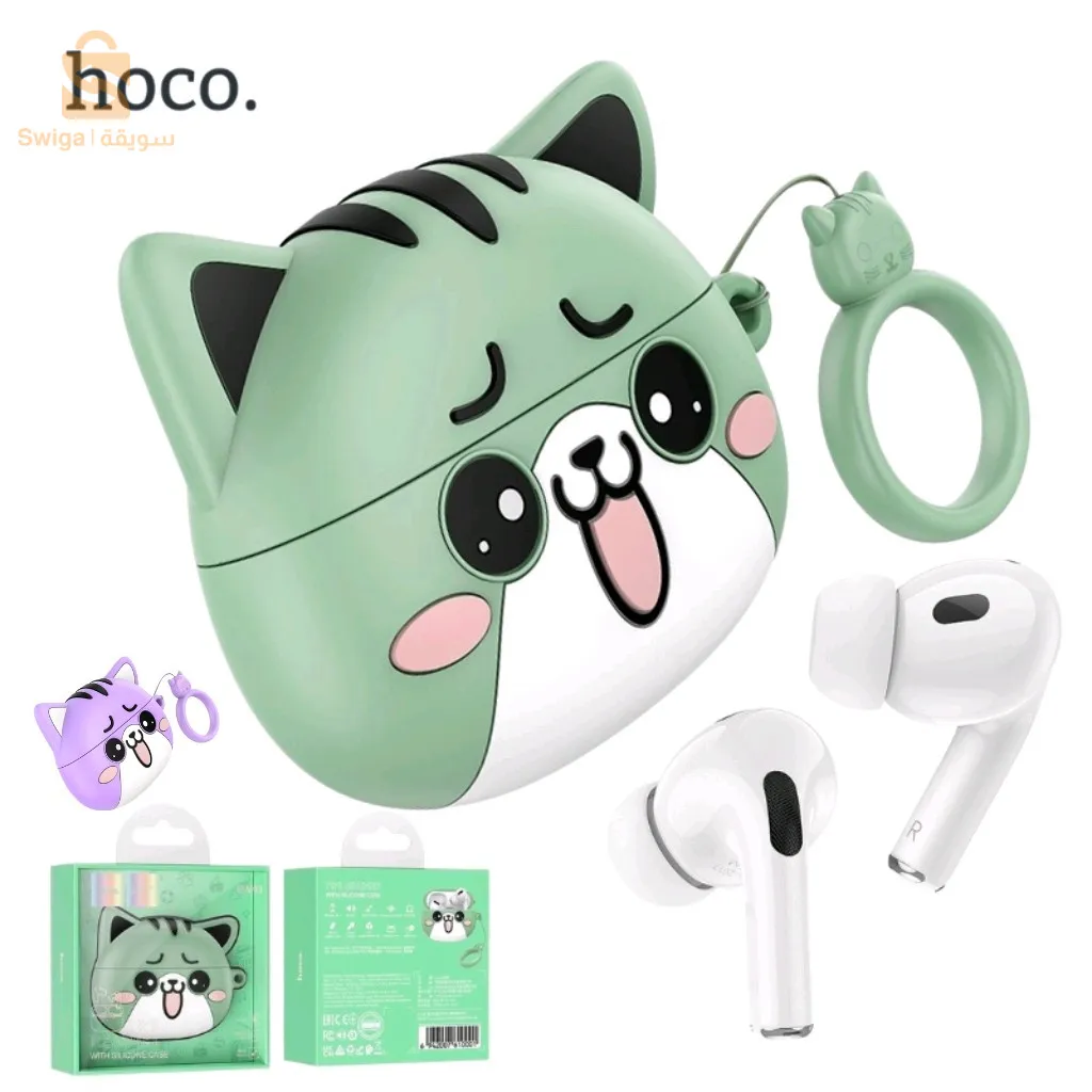 Hoco Écouteurs Sans Fil stéreo Bluetooth 5.3 + Case Forme De Chat TWS AW 48