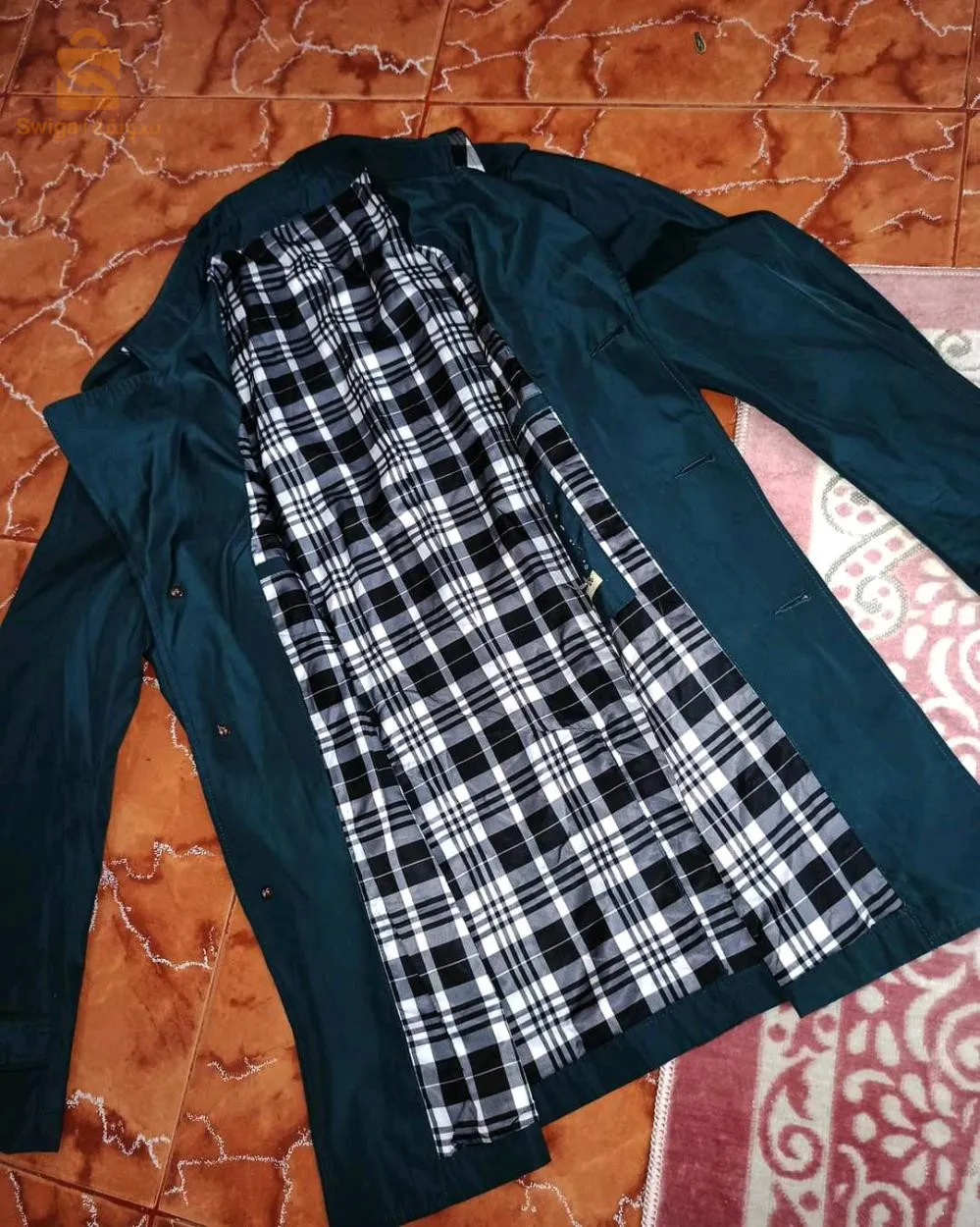 green trench Coat taille S