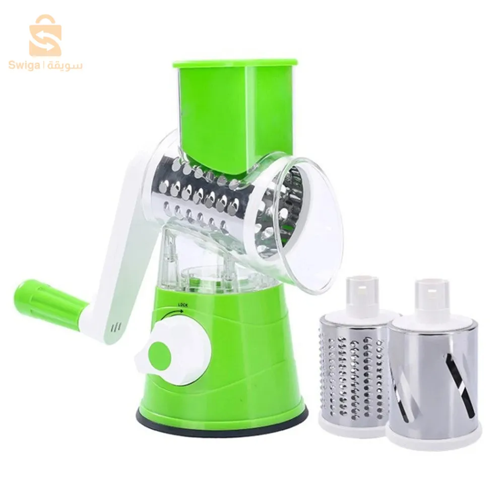 Coupe-légumes rotatif manuel multifonctionnel - الجهاز اليدوي المساعد مبشرة وقطاعة متعددة الاستعمالات للمكسرات والخضار والجبن$👍