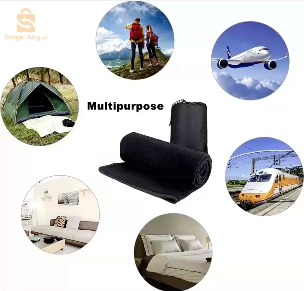sac de couchage chaud en polaire, couverture de couchage - كيس نوم دافئ من الصوف ,القطبي بطانية نوم سجادة عشبية$👍