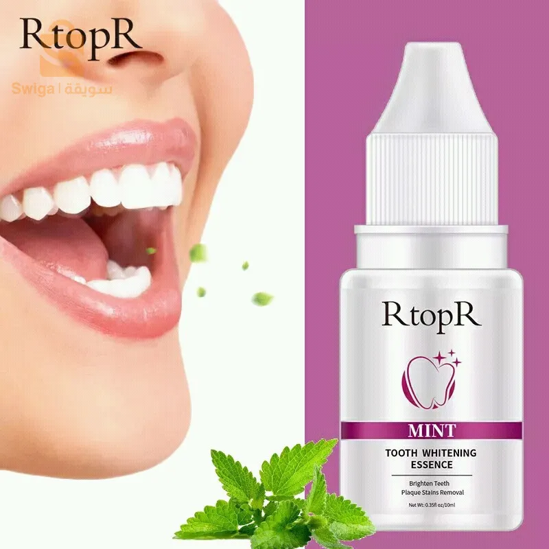 🤩🤩🤩🤩🤩🤩🤩🤩🤩🤩
*مبيض  الأسنان* 🦷 *RTOPR* 🦷 من شركة جينيس الفرنسية
مناسب تماما لللأشخاص الذين يعانون من مشاكل التصبغات والاصفرار❤
الممـيـزات✨ : 
-💠يبيض ويلمع ويضيئ الاسنان بشكل ٱمن
-💠 يزيل البقع  والاصفرار على الاسنان😍
- 💠يقلل من حساسية الاسنان ✨
- 💠يبيض الاسنان من اول استعمالات  ✨  
-💠يقلل من حساسية الاسنان😉
*كيفية الاستعمال*
🌸قبل استخدام جوهر تبيض الاسنان يجب تنظيف الفم بالماء الدافئ ثم استخدام اعواد قطنية لغمس كمية مناسبه من المنتج امسح سطح الاسنان بشكل متكرر امام المرآة… لمدة دقيقة ثم اشطفيه بالماء الدافى وقومي بتنظيف الفم//// ملاحظة  مسح  الاسنان بالمنتج بلطف  حتى لاتظر اللثة والغشاء المخاطي للفم*