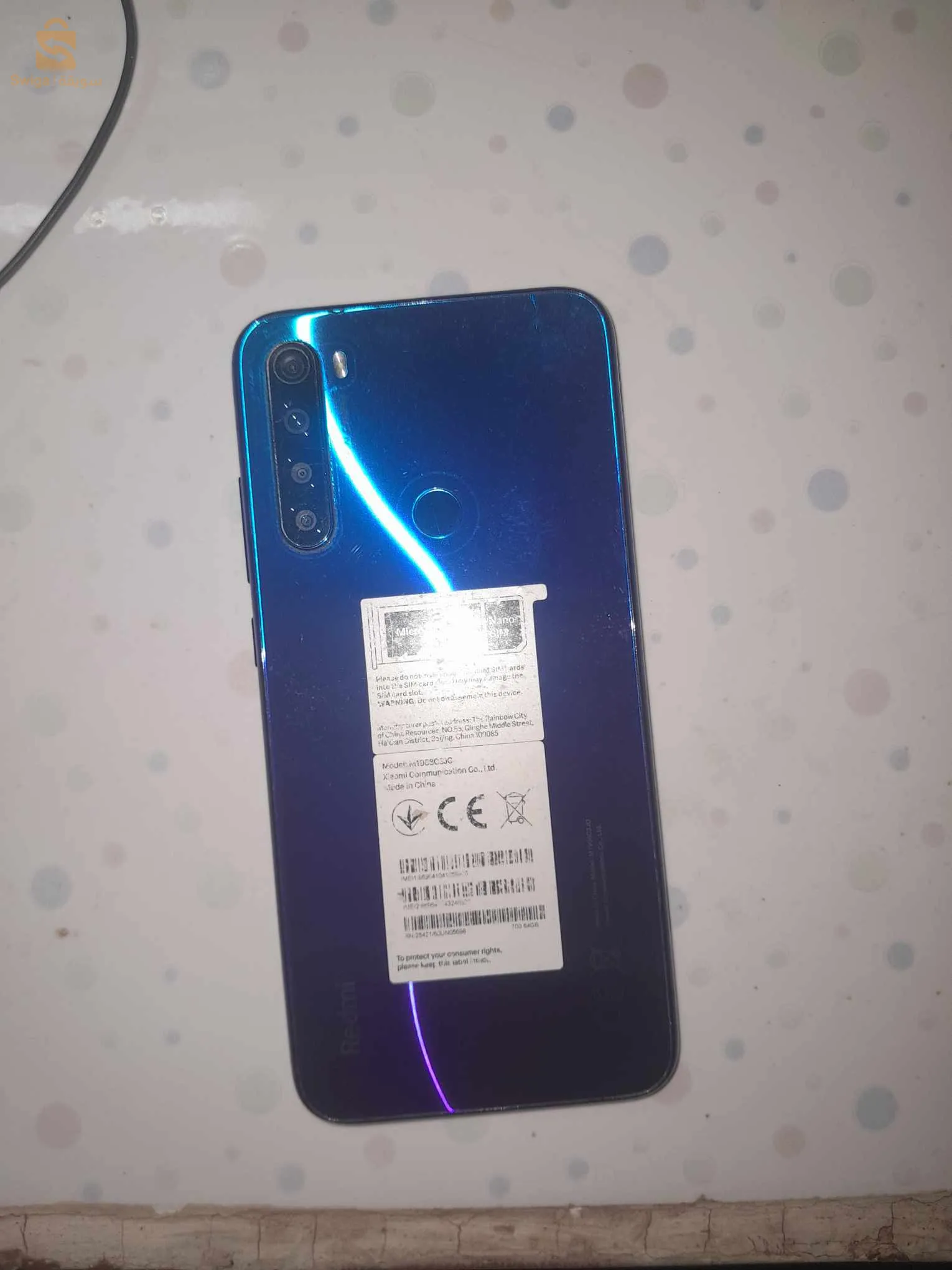 redmi not-8 batterie 4000ma/18wram 5 rom64 état 6/10 نقي ربي يبارك فيه connecteur معاودة على بركة الله ان شاء الله