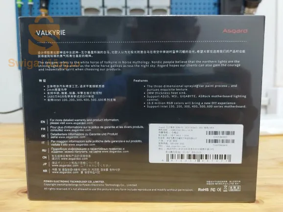 RAM Asgard  (8x2) 3200mhz RGB Valkyrie V5 Aura Sync