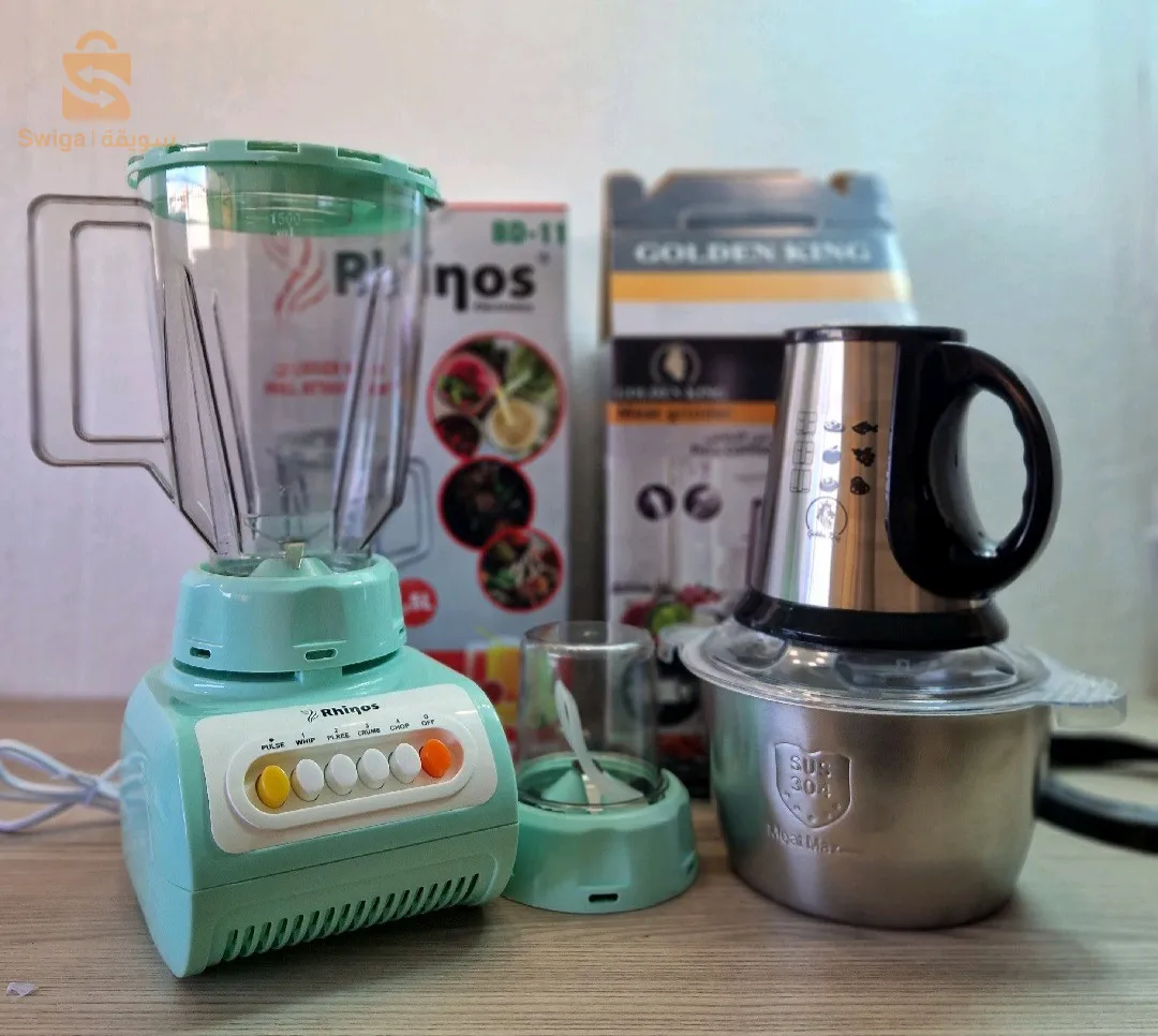 Hachoir inox + blender 2en1