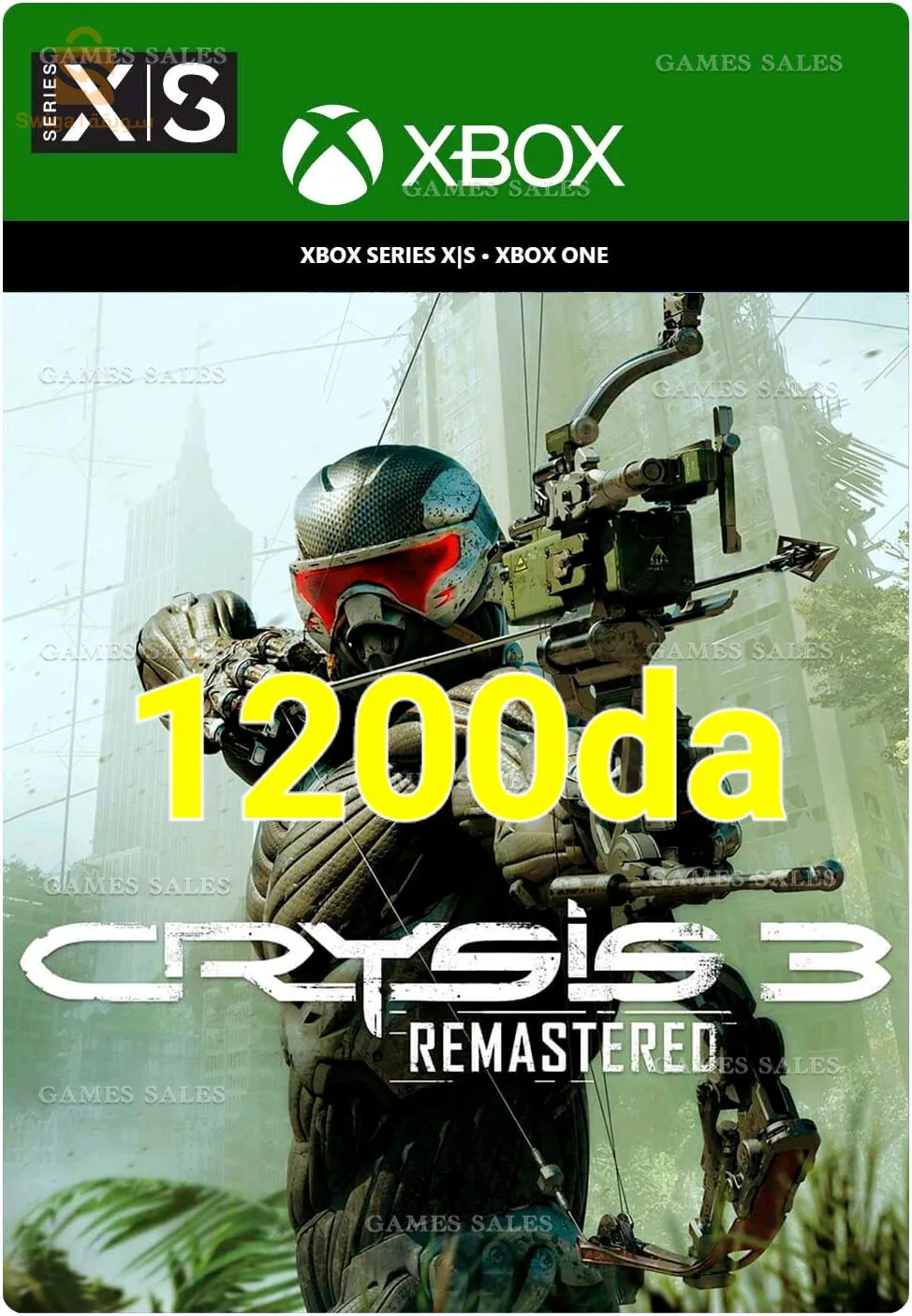 code digital Crysis 3 Remastered xbox one  & sires S|X