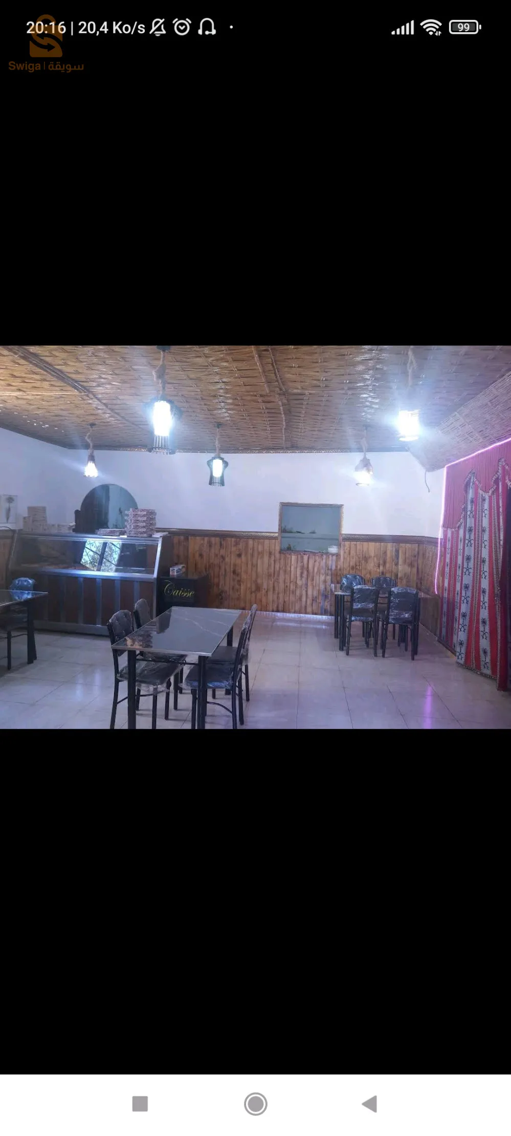 local commercial à ain tmouchent 39m²+ terasse couverte 56 m² trig hotel belair enface hamam bentoueuf acté livret fancier