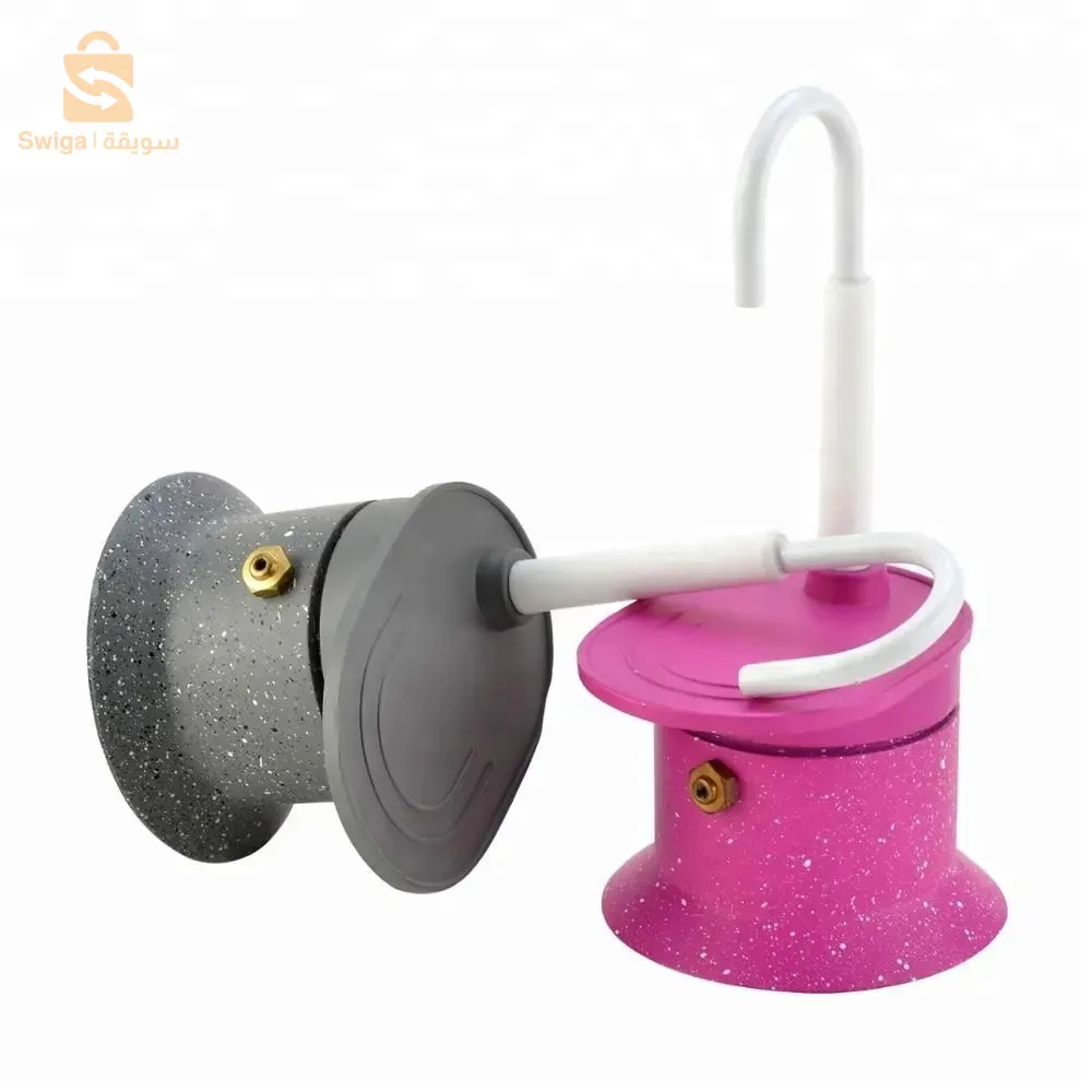 Cafetière Italienne Moka à Tube en Alliage d'Aluminium 50ml V2 - ماكينة صنع قهوة الموكا الإيطالية بأنبوب من سبائك الألومنيوم$👍