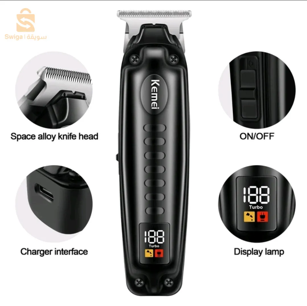 Tondeuse kemei km-1578 à batterie