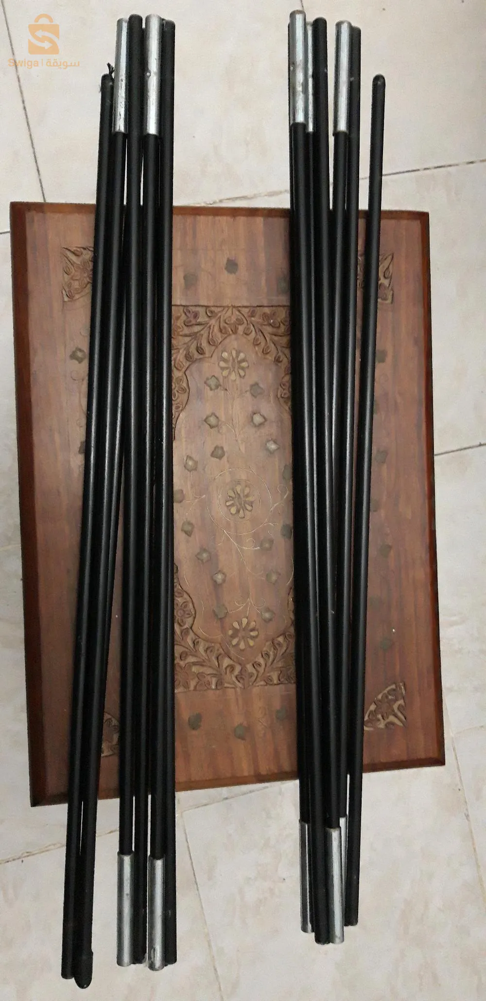 Poteaux de tente pliables en fibre de verre
Diamètre : 0.8 mm
Longueur:54cm
Longueur totale : 3.77 m