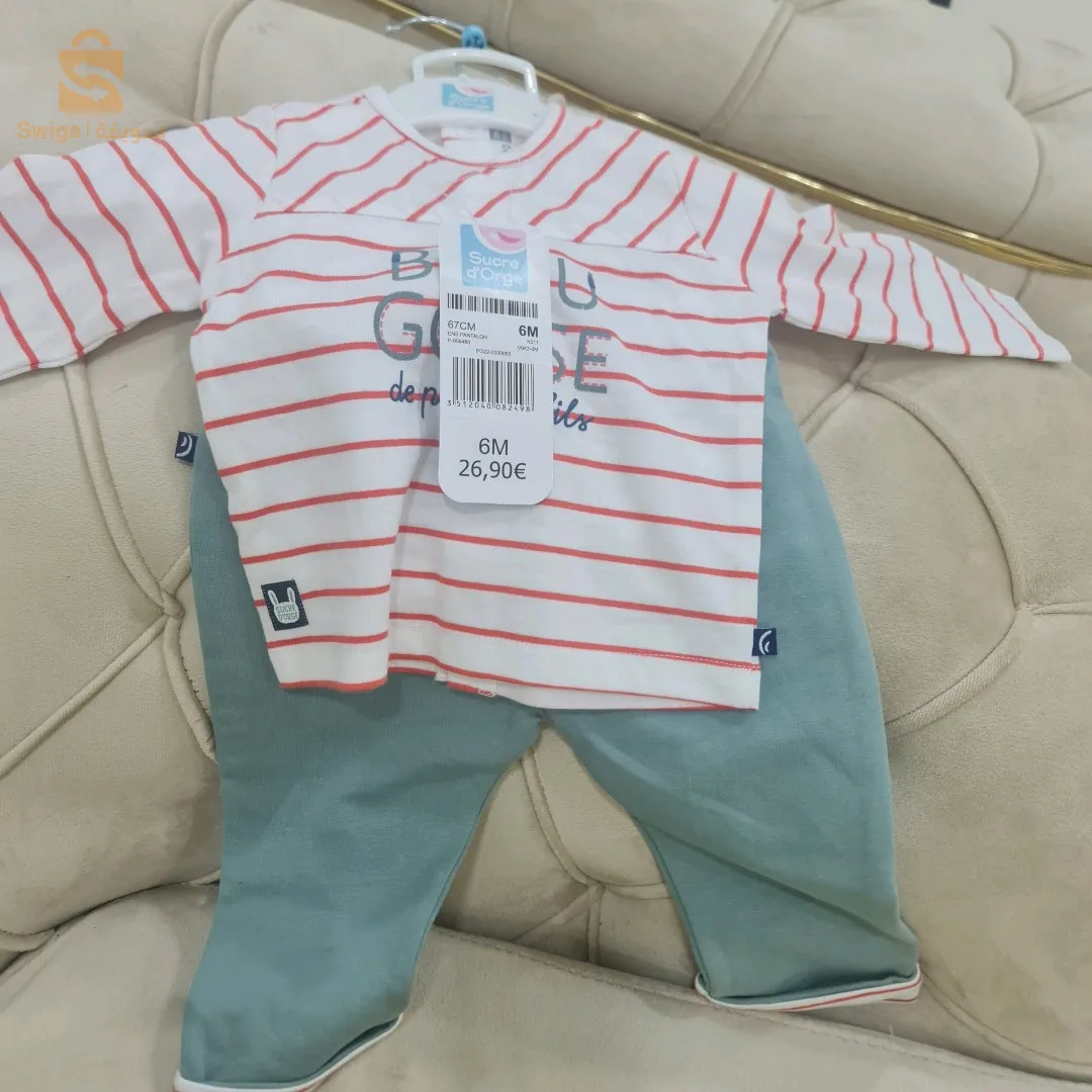 vêtement bébé marque sucre d'orge français coton