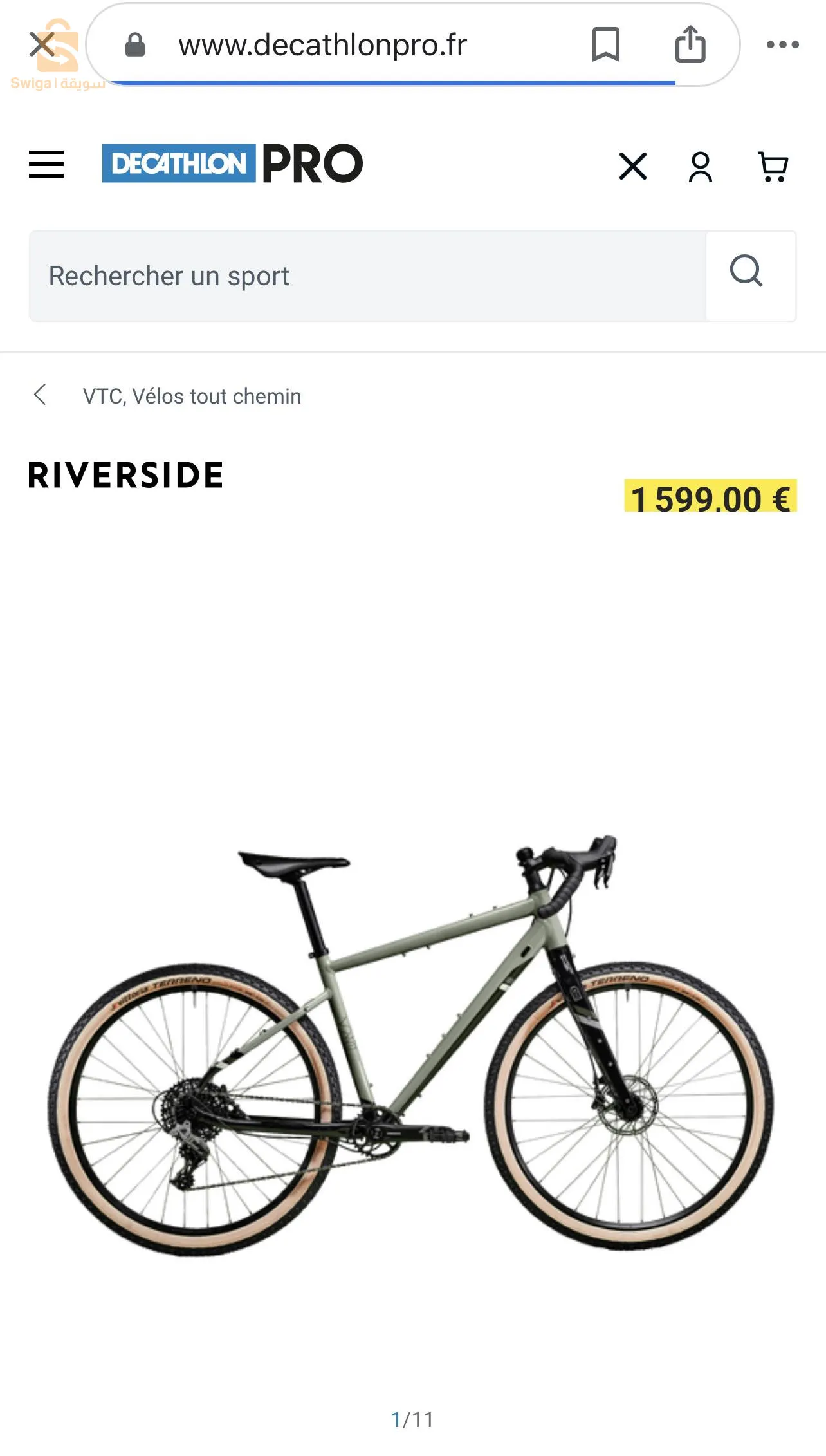 vélo de voyage Riverside Touring bike 920