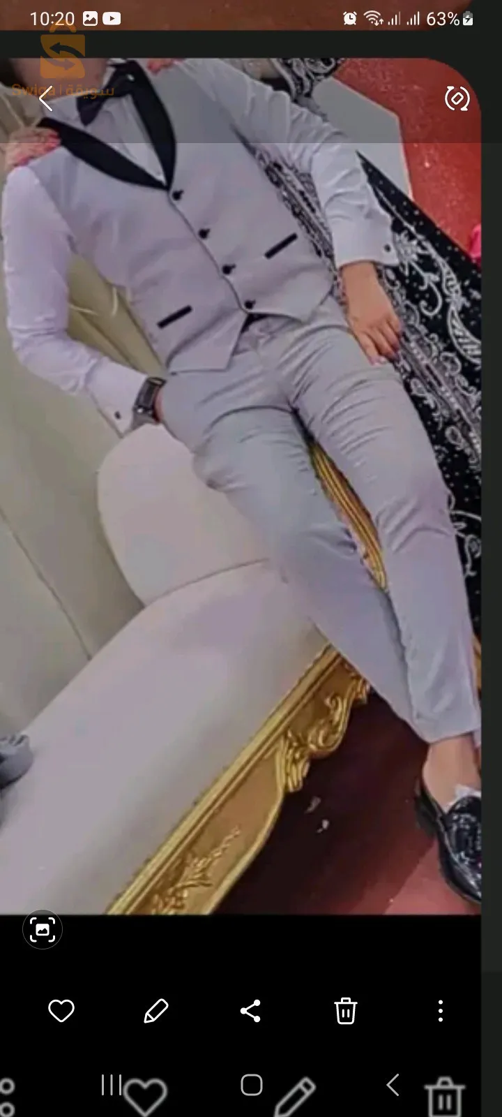 بدلة لاطاي 46 ملبوسة خطرة