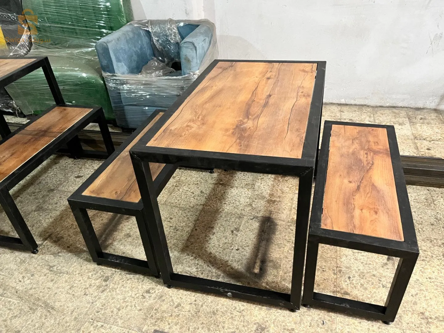 table chaise industrielle