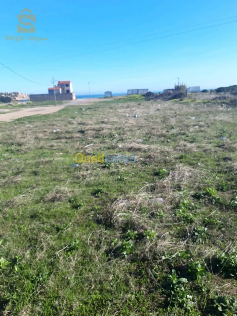 🏖قطعة ارض في مكان سياحي معروف مقابلة بحر في جيجل المنارة الكبيرة grand phare🏖مساحة 771 م2