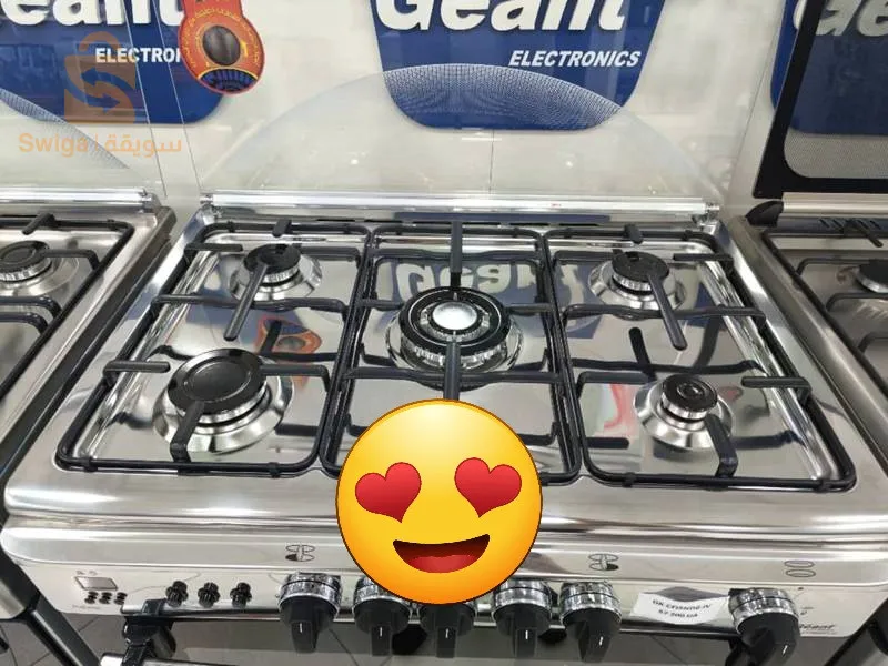 Cuisinière géant 5 feux inoxydable 55cm/80cm