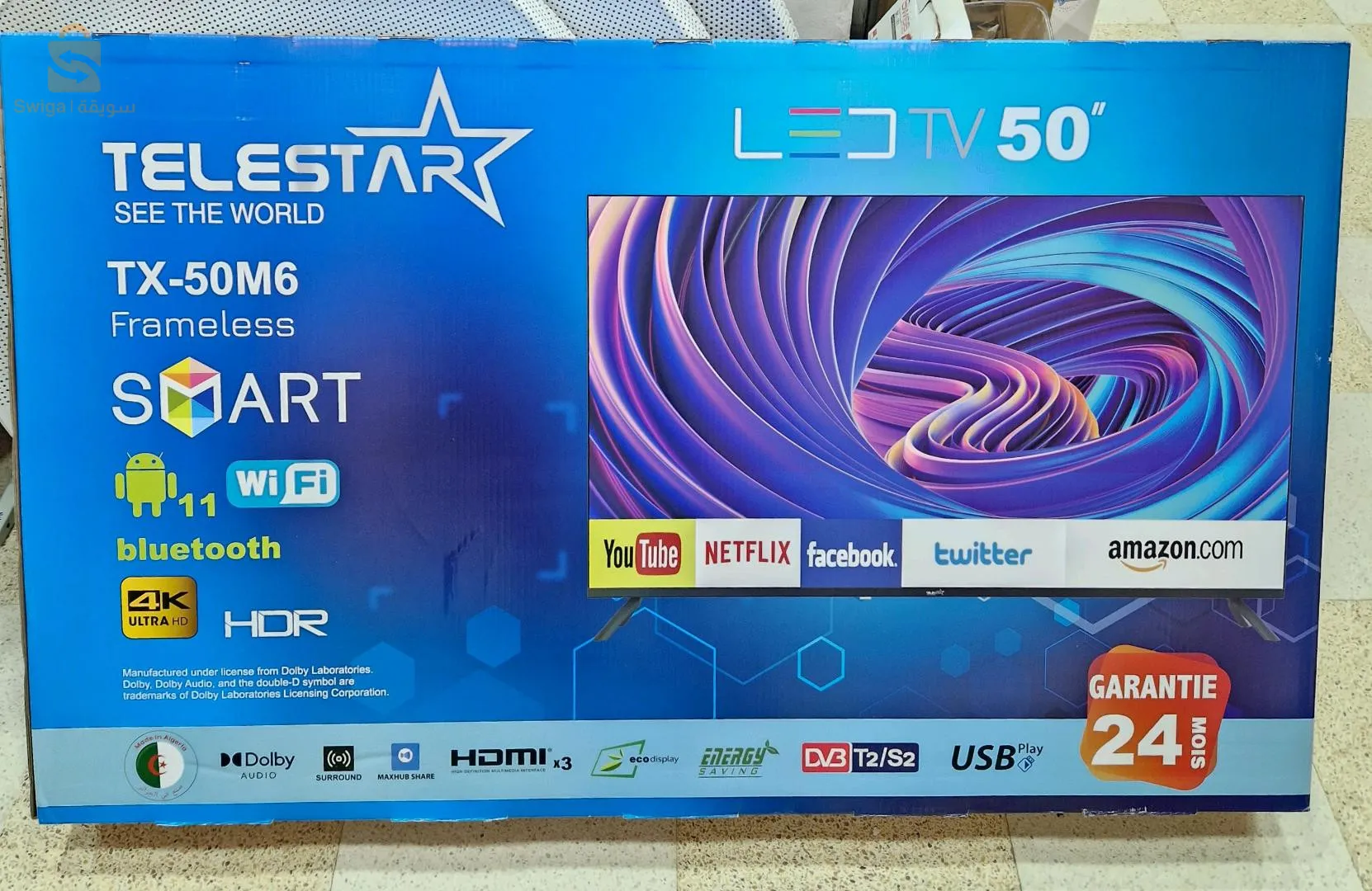 50 pouce telestar tv Android smart$🤍🤍