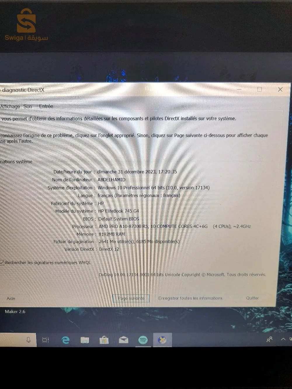 hp  eltibook 745 g4
