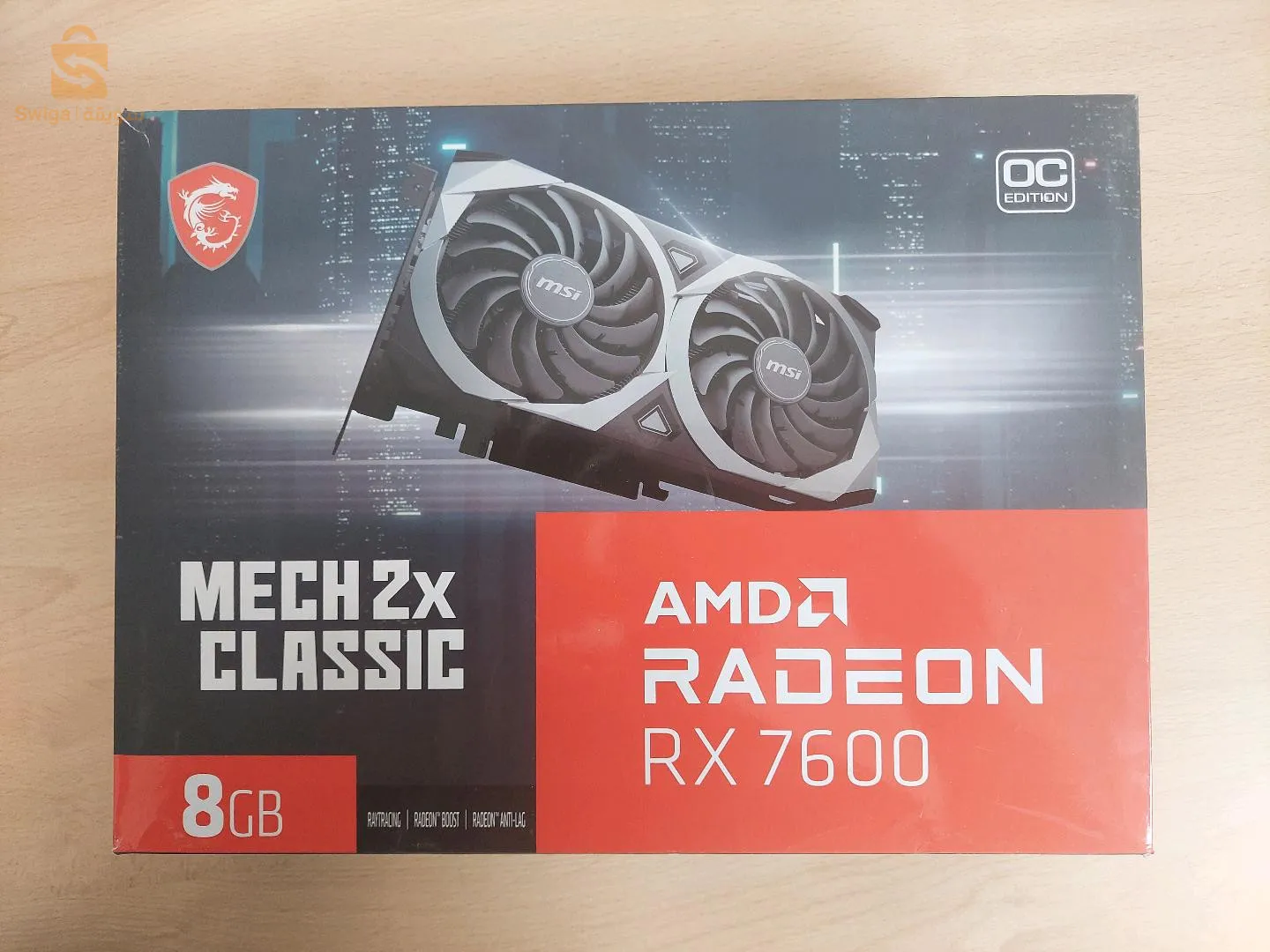 بطاقة شاشة rx 7600 mech 2x version oc