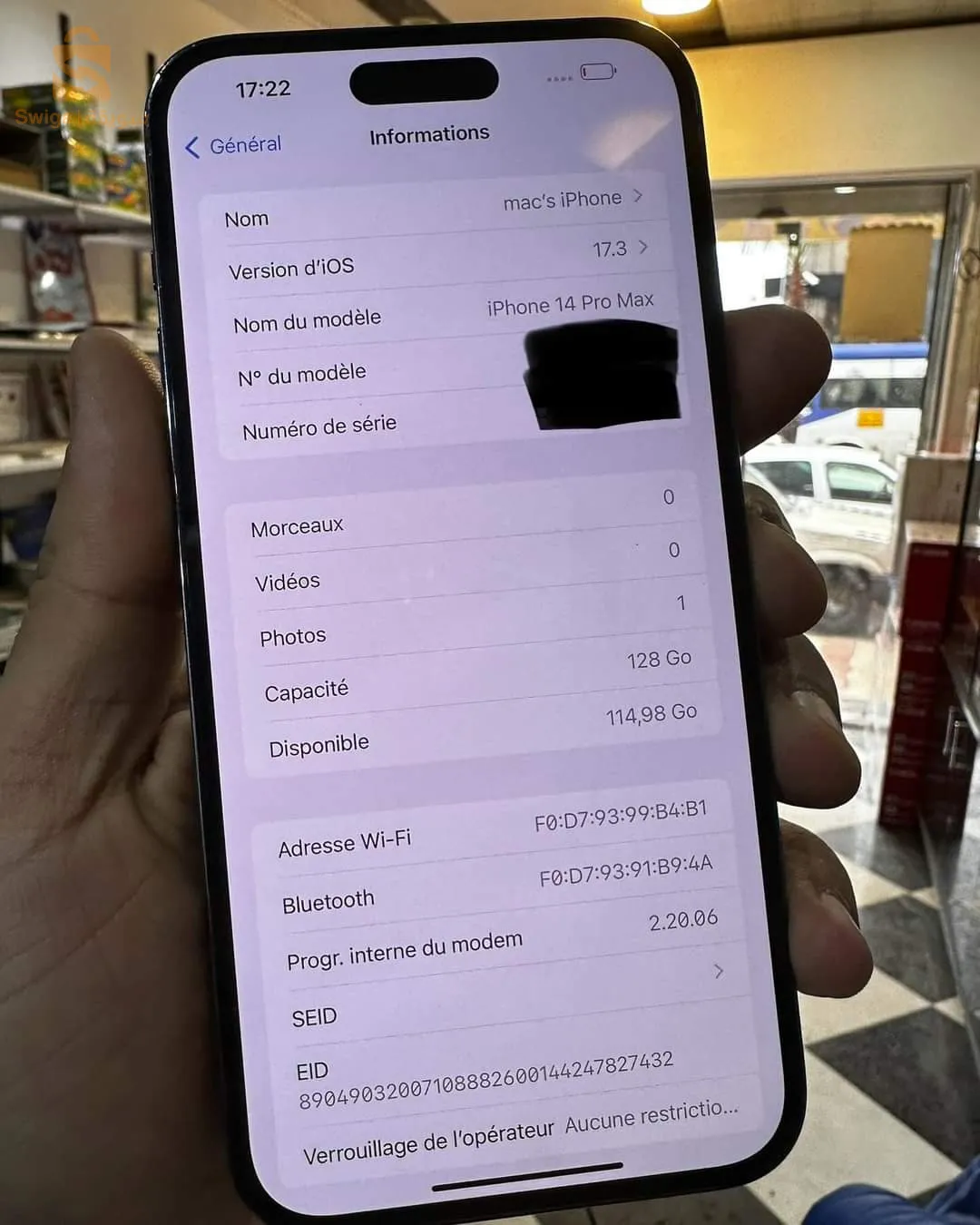 iphone 14 pro max 98% 128gb purple
