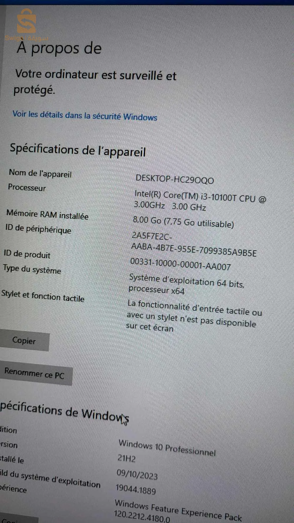 pc dell optiplex 3080