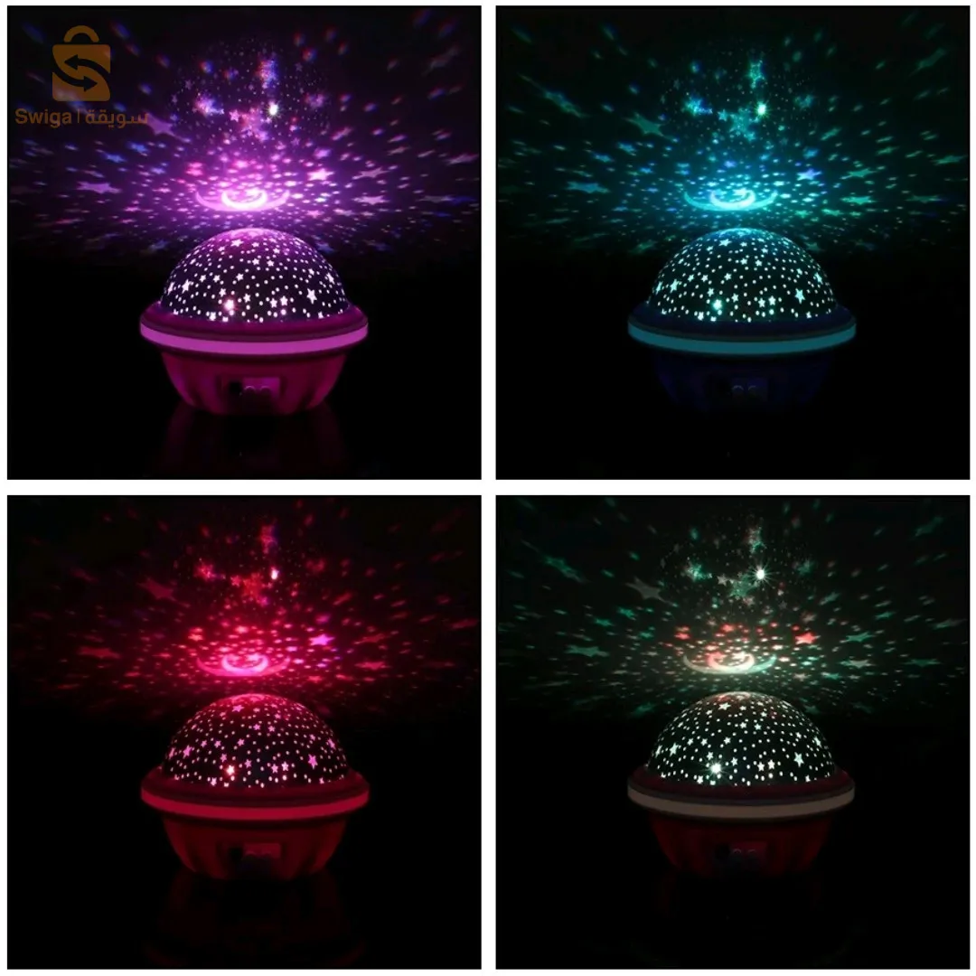 جهاز عرض LED للسماء المرصعة بالنجوم للأطفال مصباح ليلي رومانسي ملون RGB$👍