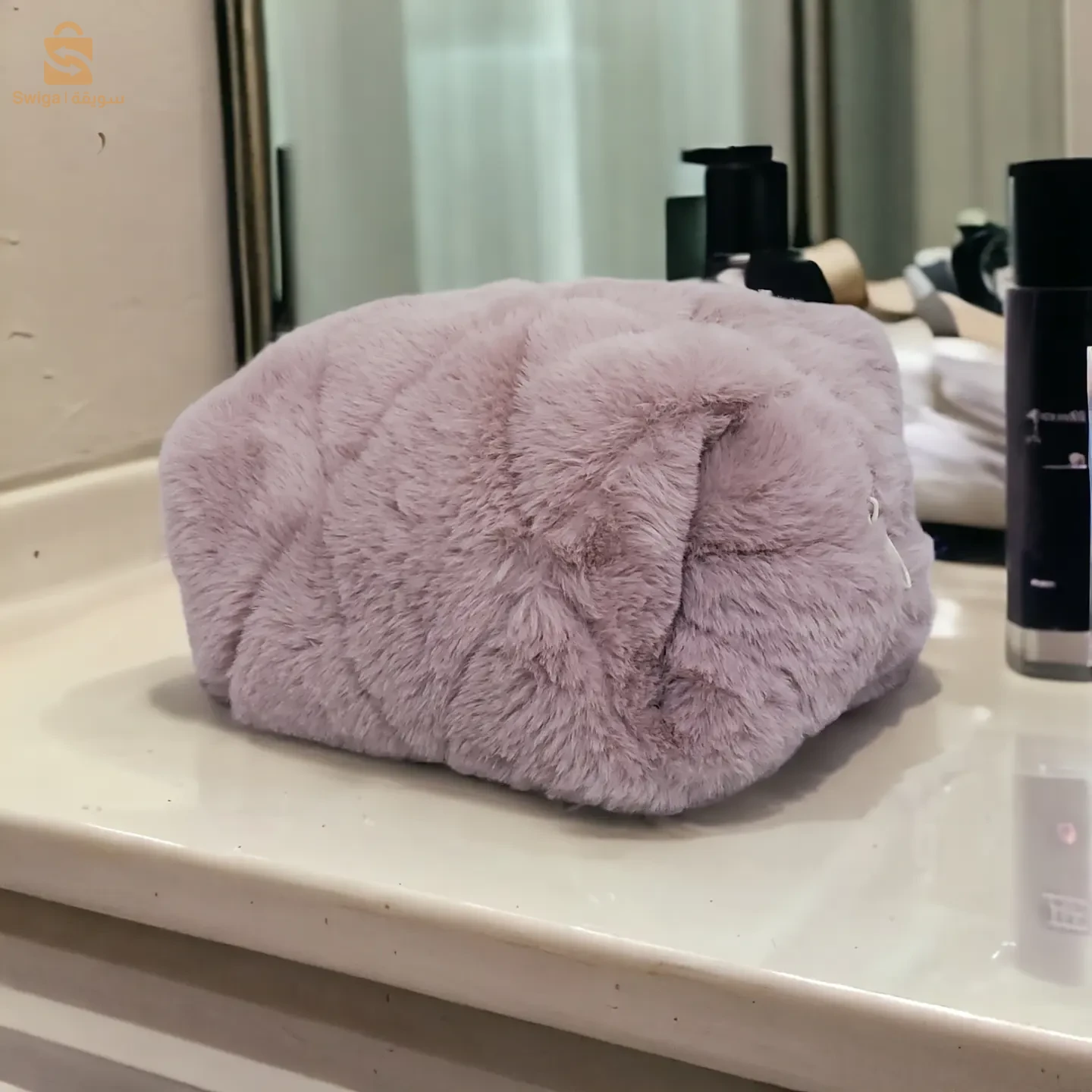 trousse de maquillage avec Serre-tête skincare