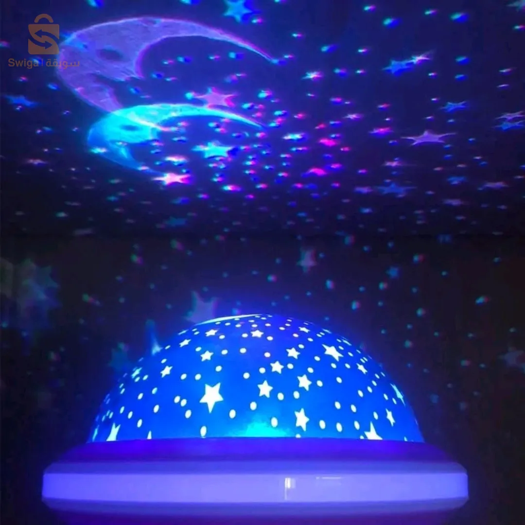 جهاز عرض LED للسماء المرصعة بالنجوم للأطفال مصباح ليلي رومانسي ملون RGB$👍