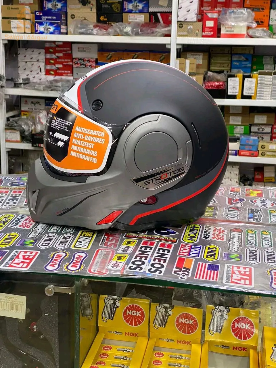 CASQUE BEON MÂCHOIRE B-707•DOUBLE VISIÈRE •AVEC MÂCHOIRE FLEXIBLE •ORIGINAL TAILLE(S) (M)[L][XL]