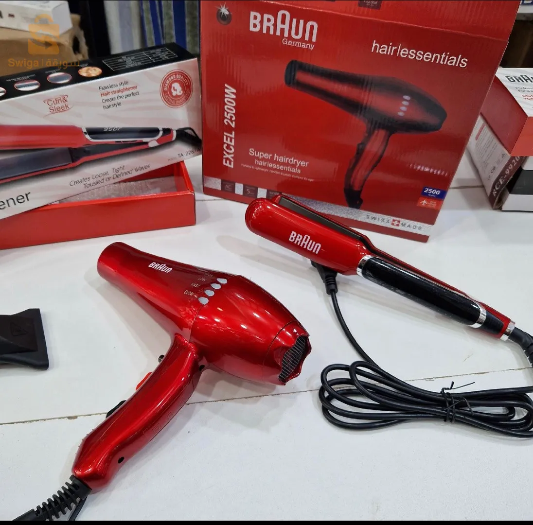 Pack lisseur +séchoir Braun copie Rouge 1