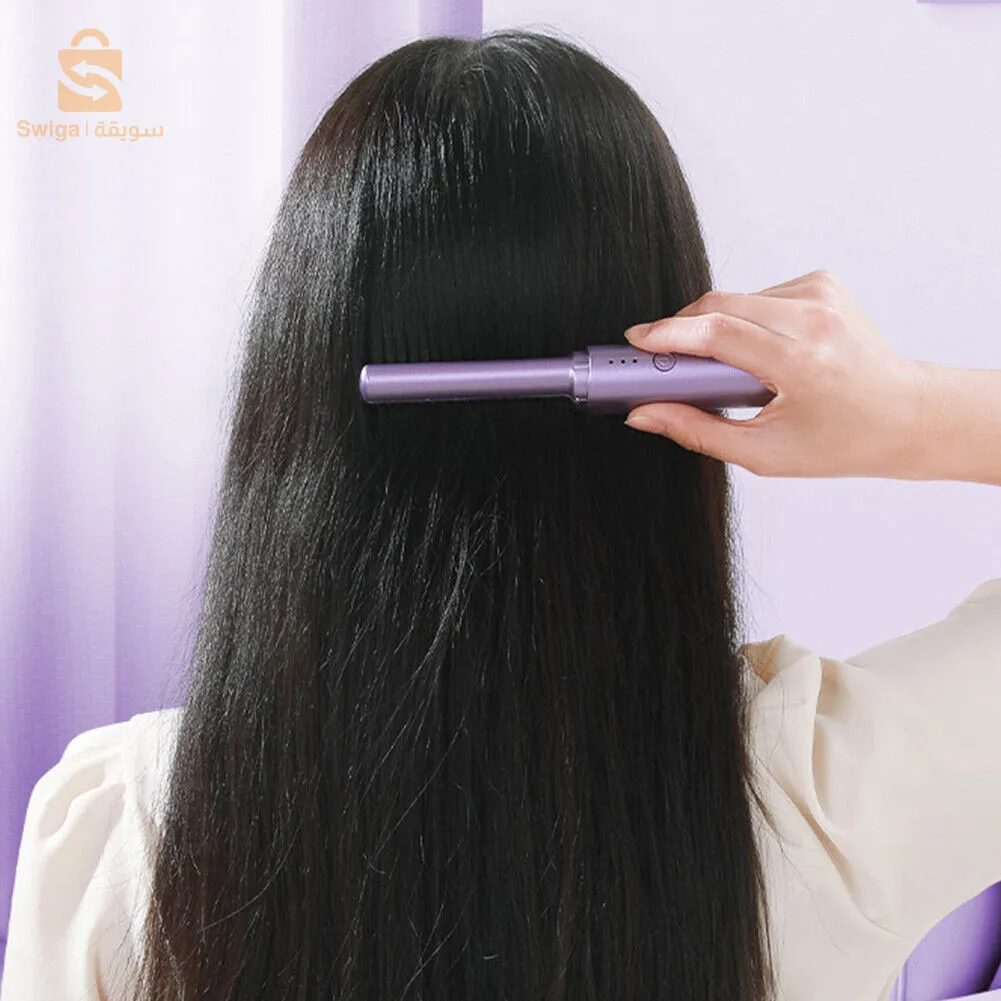 Mini Cordless Straightening Brush with 3 Adjustable Temperatures 3600 da delivery available 58 wilaya