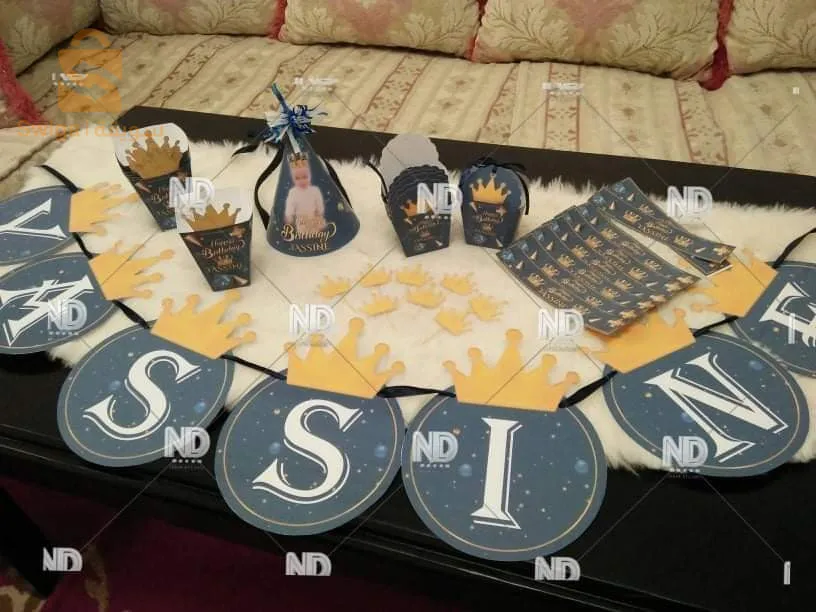 boite gâteaux personnalisé décor d'anniversaire