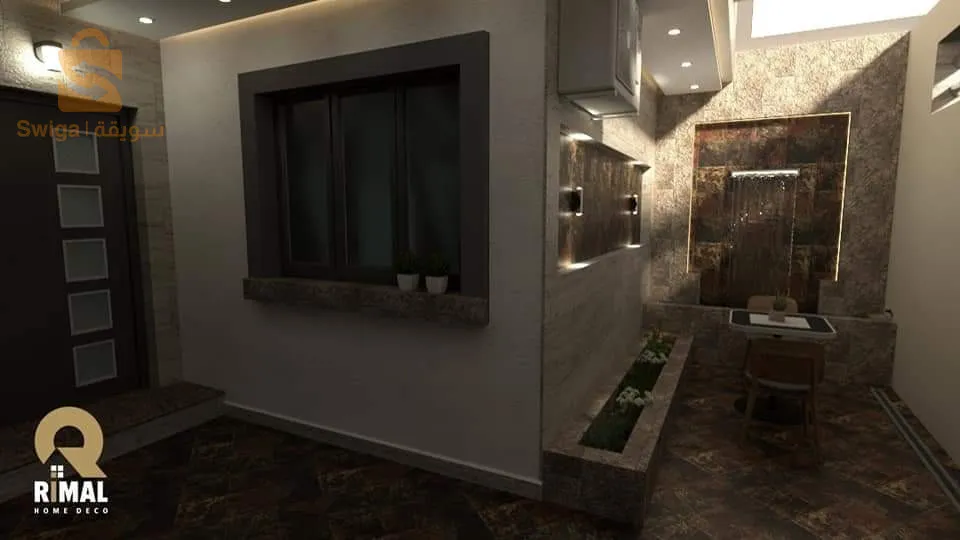مؤسسة خاصة للتهيئة المنازل و تصميم المعماري داخلي و خارجي معا تصميم قبل التنفيذ إنارة حديثة عصرية بلاكو بلاطر صباغة عصرية 0665984093