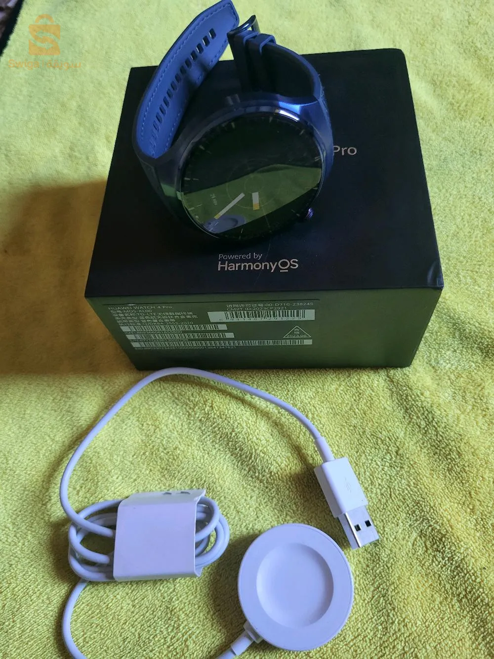 Huawei watch 4 pro titanium bleu