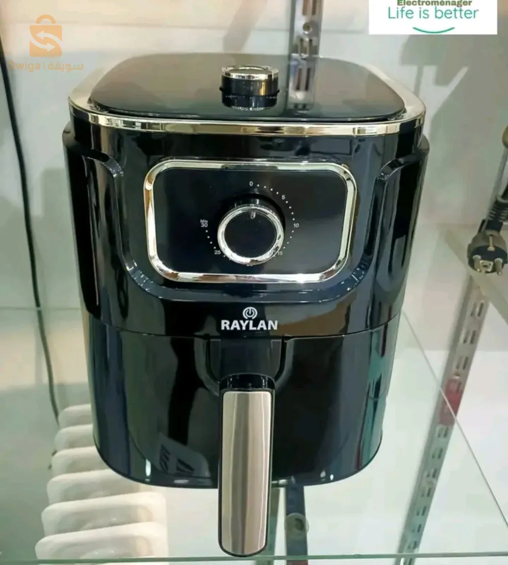 Friteuse sans Huile 5.5L RaylanAir fryer raylan 5.5l1500w7fonction de cuissonMinuterie jusqu'à 30minTempérature varie de80a200degres12000دج0665955230غل👉viber watts