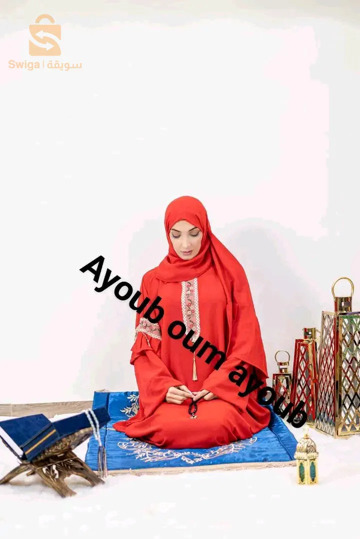 طقم الصلاة قطعتين قماش كريب ستوندار يلبس ليطاي لكبار مع هدية منا لكم و توصيل متوفر مرحبا بكم