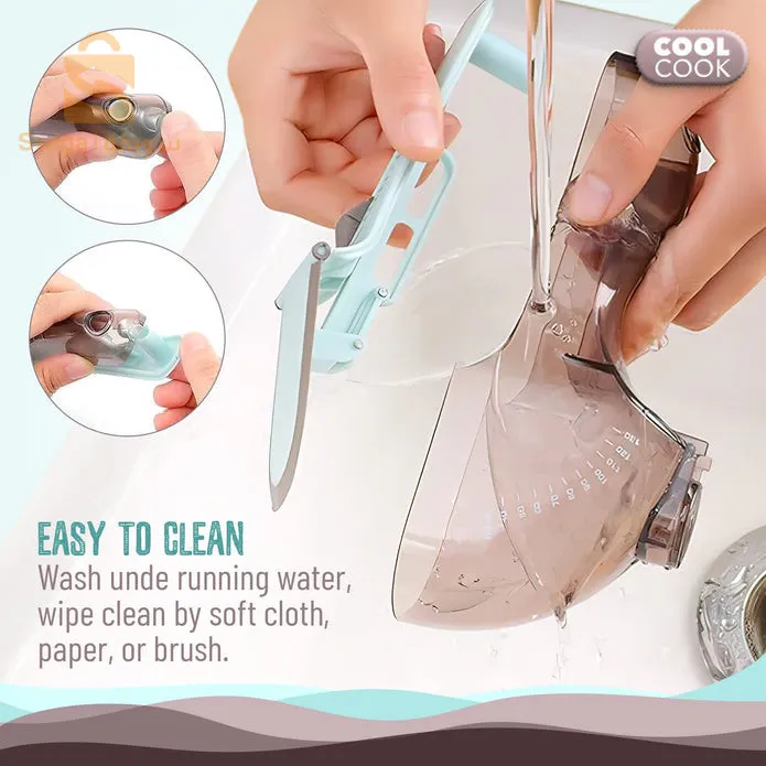Cuillère à mesurer en plastique avec échelle - ملعقة قياس بلاستيكية للمطبخ$👍