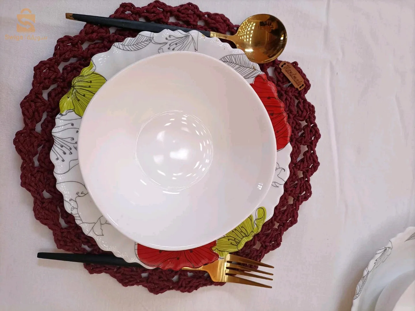 sett de table en crochet sur commende
