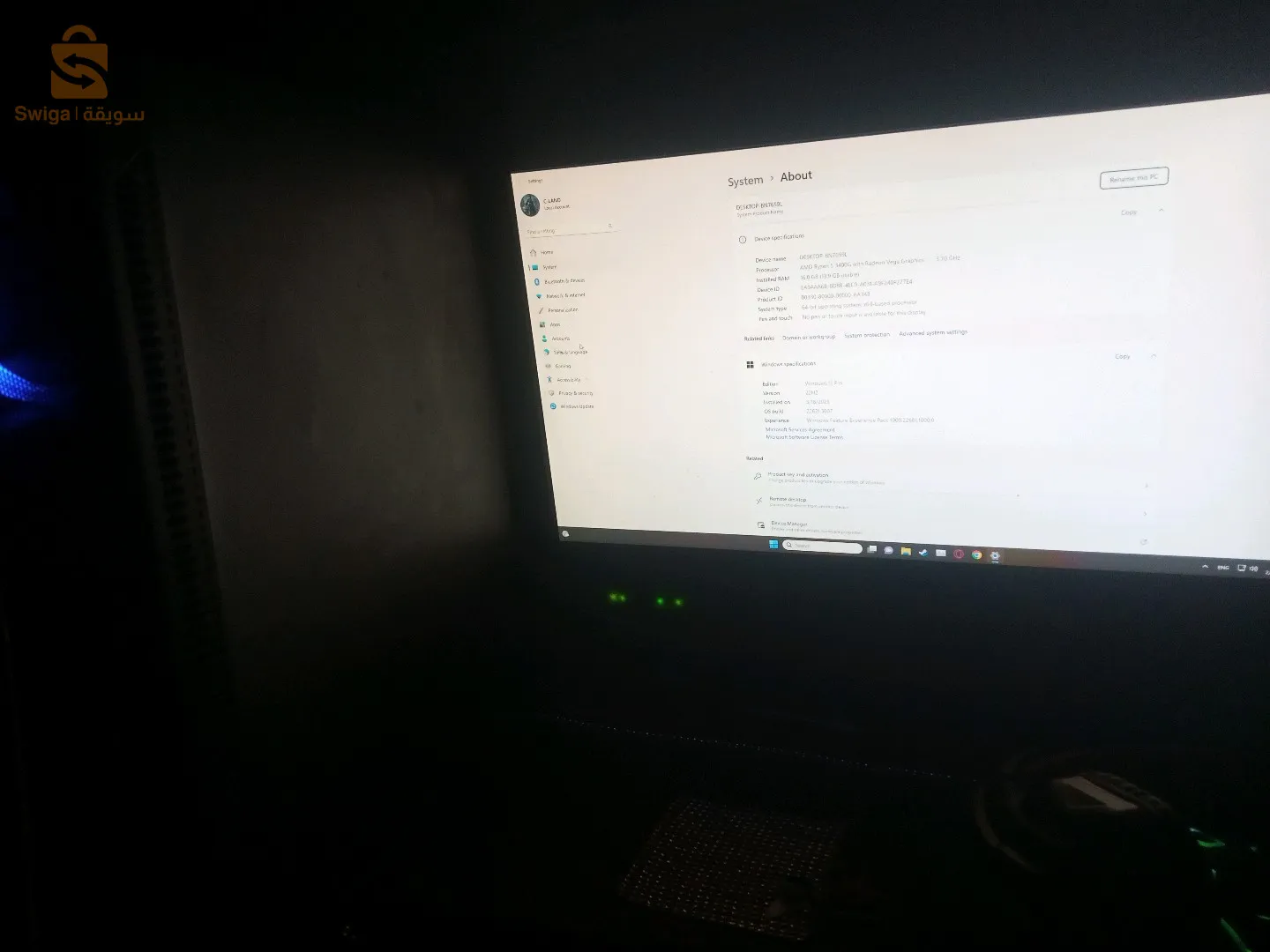 free price for pc gaming pc + keyboard mouse and screen