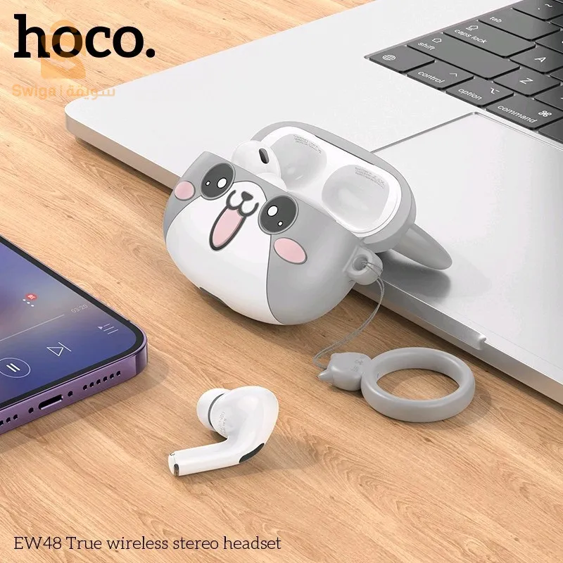 Hoco Écouteurs Sans Fil stéreo Bluetooth 5.3 + Case Forme De Chat TWS AW 48