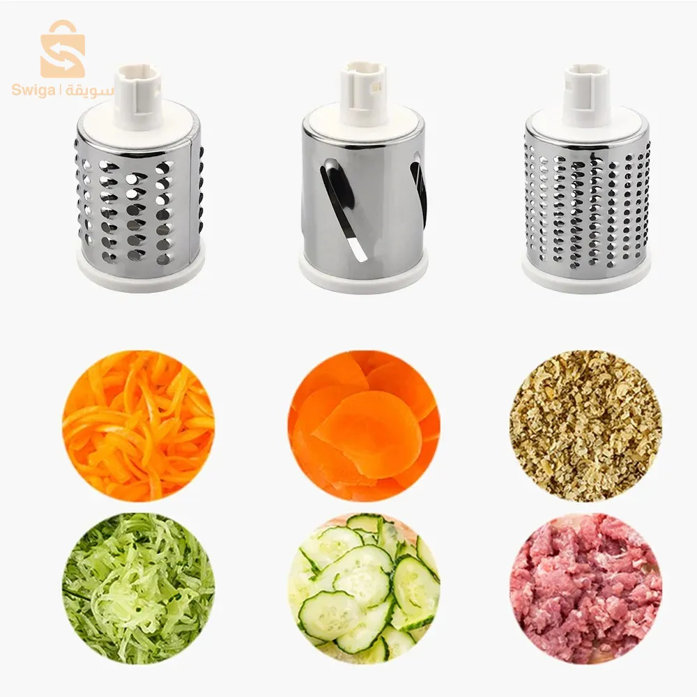 Coupe-légumes rotatif manuel multifonctionnel - الجهاز اليدوي المساعد مبشرة وقطاعة متعددة الاستعمالات للمكسرات والخضار والجبن$👍