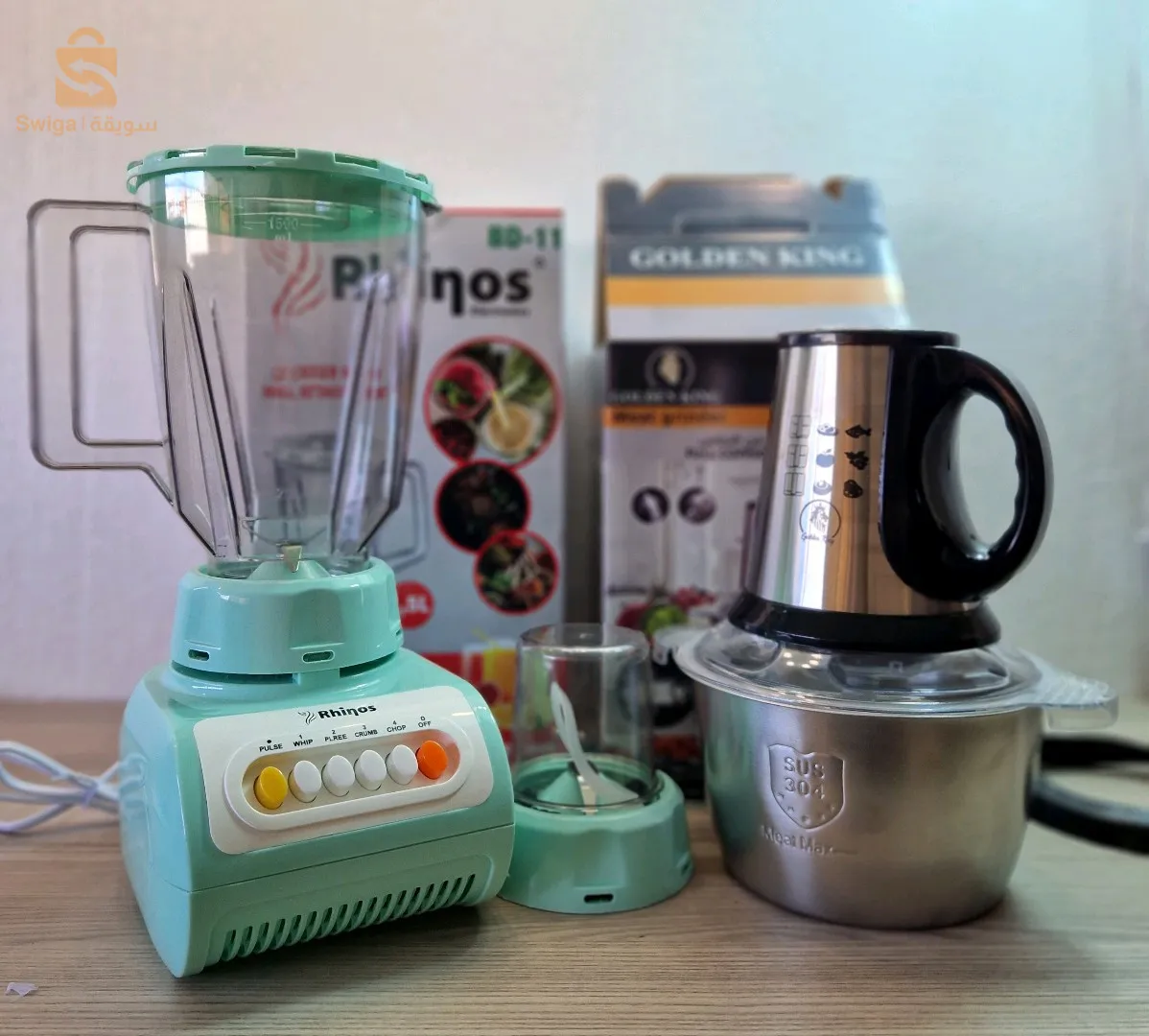 Hachoir inox + blender 2en1