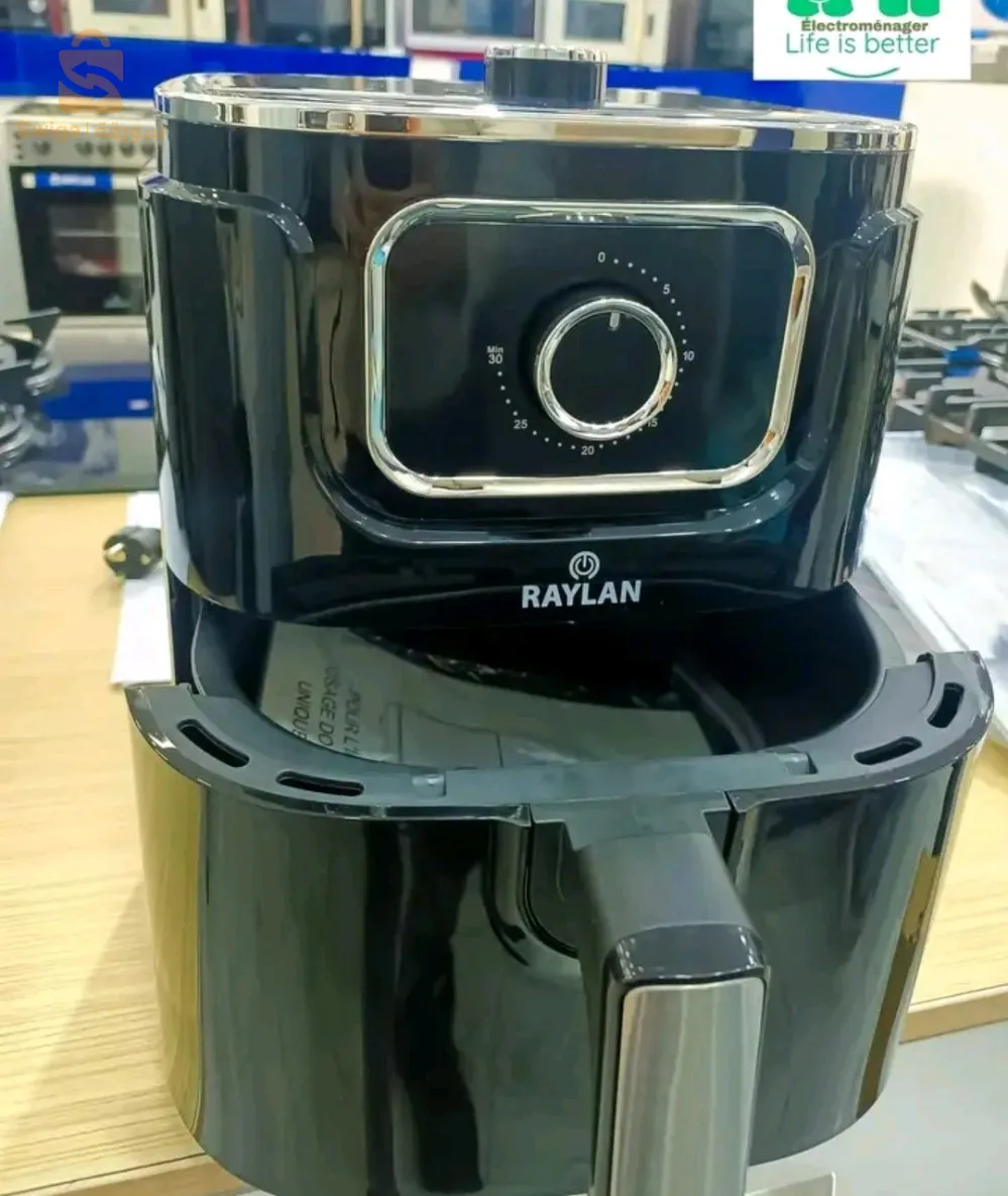 Friteuse sans Huile 5.5L RaylanAir fryer raylan 5.5l1500w7fonction de cuissonMinuterie jusqu'à 30minTempérature varie de80a200degres12000دج0665955230غل👉viber watts